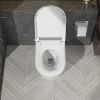 One Piece Smart Toilet With Built-In Bidet, 1.28 GPF Bidet Toilet With Heated Seat Warm Wash, Elongated Bidet Toilet With Self-Clean